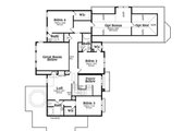 Traditional Style House Plan - 4 Beds 4.5 Baths 4226 Sq/Ft Plan #419-296 