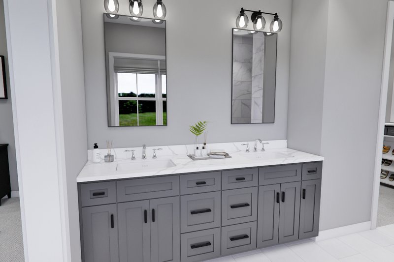 House Blueprint - Interior - Master Bathroom 1 for Farmhouse House Plan #51-1274 - 4 bed, 3.5 bath