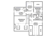 Craftsman Style House Plan - 3 Beds 2.5 Baths 1933 Sq/Ft Plan #1116-18 Floor 