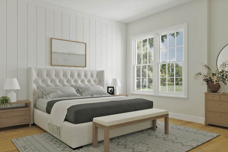 House Plan Design - Interior - Master Bedroom for Tudor House Plan #461-104 - 5 bed, 2.5 bath