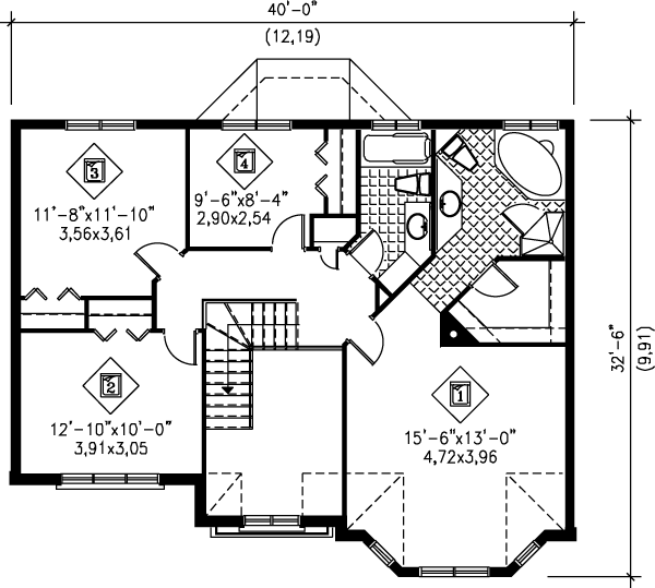 Dream House Plan - European Floor Plan - Upper Floor Plan #25-2007