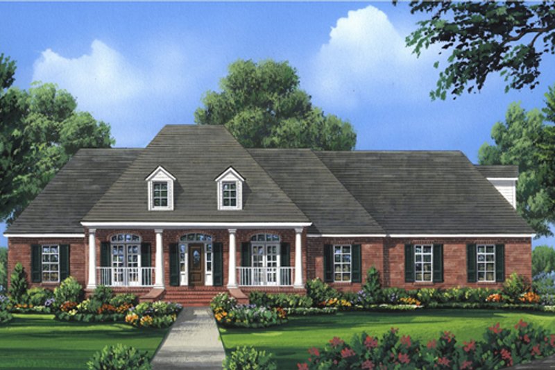Architectural House Design - European Exterior - Front Elevation Plan #21-363