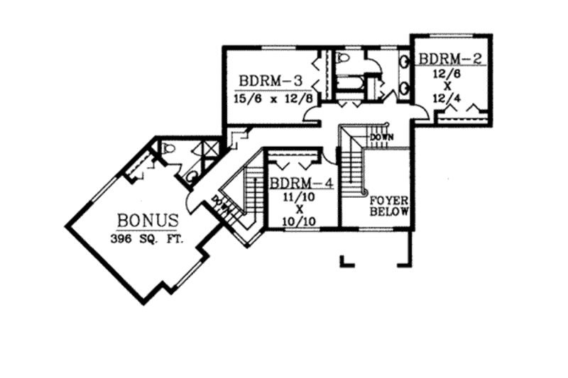 Traditional Style House Plan - 4 Beds 3.5 Baths 3982 Sq/Ft Plan #96-215 ...