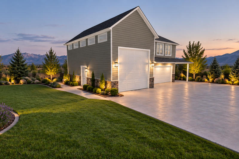 Architectural House Design - Exterior - Front Elevation 3 for Traditional House Plan #1060-504, 1 bath