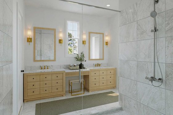 Interior - Master Bathroom for Tudor House Plan #1079-6 - 4 bed, 3.5 bath
