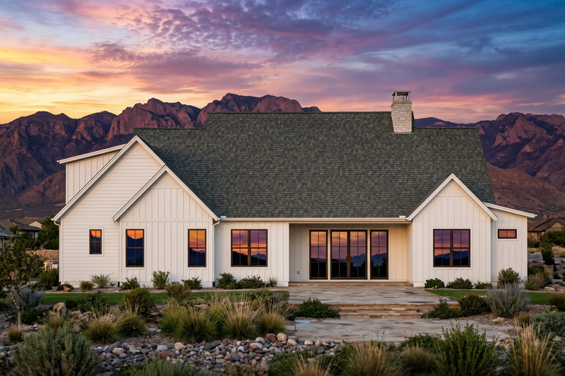 Home Plan - Exterior - Rear Elevation for Farmhouse House Plan #1096-214 - 4 bed, 3.5 bath