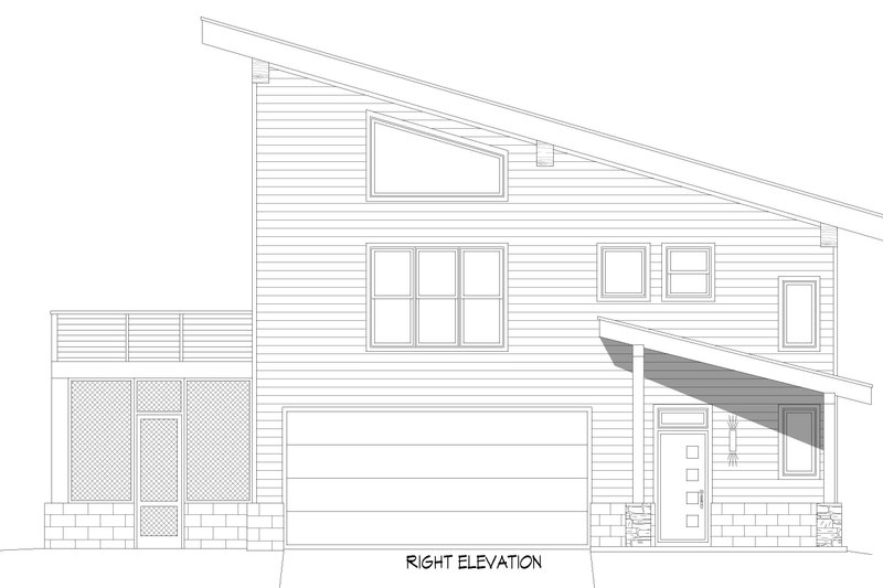 House Design - Exterior - Other Elevation 5 for Contemporary House Plan #932-1241 - 3 bed, 3.5 bath