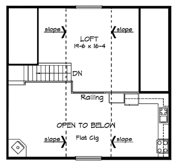 Bungalow Floor Plan - Upper Floor Plan #312-786