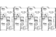 Modern Style House Plan - 3 Beds 2.5 Baths 1701 Sq/Ft Plan #455-689 Floor 