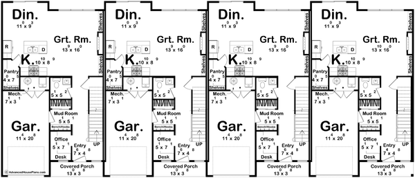 Dream House Plan - Modern Floor Plan - Main Floor Plan #455-689