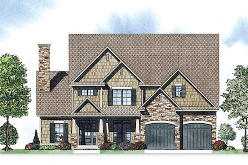 Home Plan - Craftsman Exterior - Front Elevation Plan #17-2416