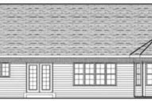 Exterior - Rear Elevation for Ranch House Plan #70-612 - 3 bed, 2 bath