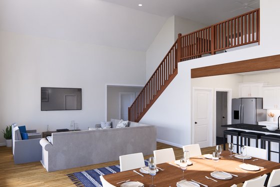 Interior - Dining Room for Farmhouse House Plan #513-2254 - 4 bed, 3 bath