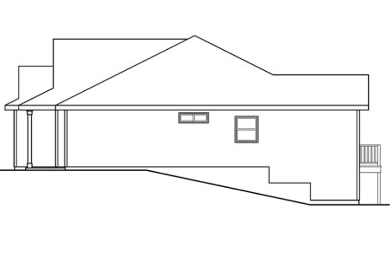 Home Plan - Exterior - Other Elevation 1 for Country House Plan #124-593 - 3 bed, 2 bath