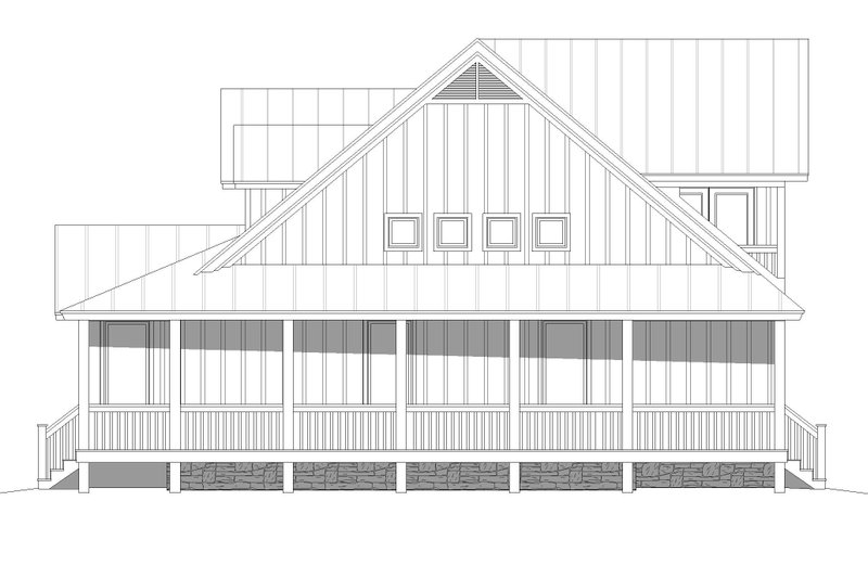Dream House Plan - Exterior - Other Elevation 1 for Traditional House Plan #932-508 - 3 bed, 2.5 bath