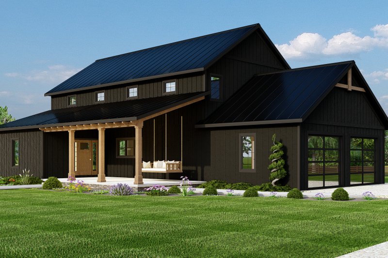 House Blueprint - Exterior - Front Elevation for Country House Plan #1064-285 - 3 bed, 2.5 bath