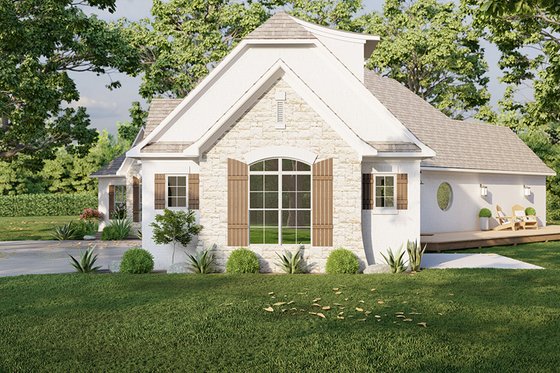 Exterior - Other Elevation 1 for European House Plan #923-300 - 4 bed, 2.5 bath
