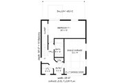 Contemporary Style House Plan - 3 Beds 2 Baths 1251 Sq/Ft Plan #932-47 