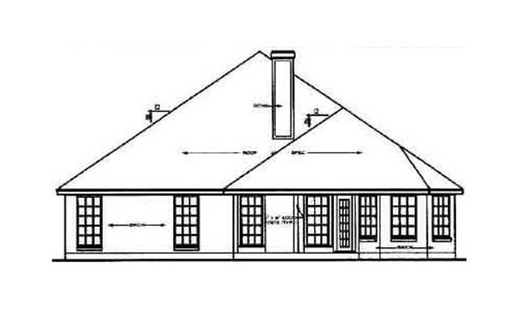 Traditional Style House Plan - 3 Beds 2 Baths 1822 Sq/Ft Plan #42-247 ...