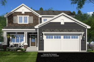 Bungalow Exterior - Front Elevation Plan #51-1381