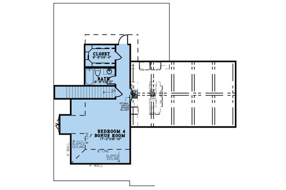 Floor Plan - Upper Floor for Traditional House Plan #923-235 - 3 bed, 3 bath