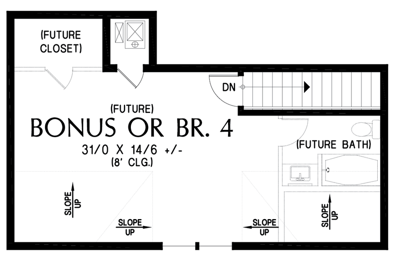 Home Plan - Floor Plan - Upper Floor for Farmhouse House Plan #48-1186 - 3 bed, 2.5 bath