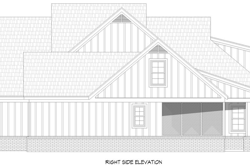 Home Plan - Exterior - Other Elevation 1 for Farmhouse House Plan #932-1295 - 5 bed, 3.5 bath