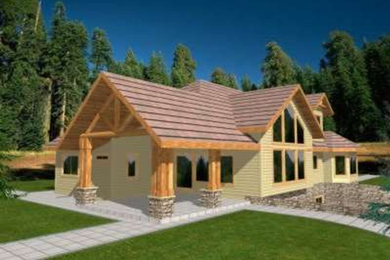 Dream House Plan - Modern Exterior - Front Elevation Plan #117-435