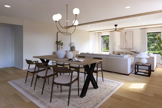 Interior - Dining Room for Barndominium House Plan #1064-338 - 4 bed, 2.5 bath