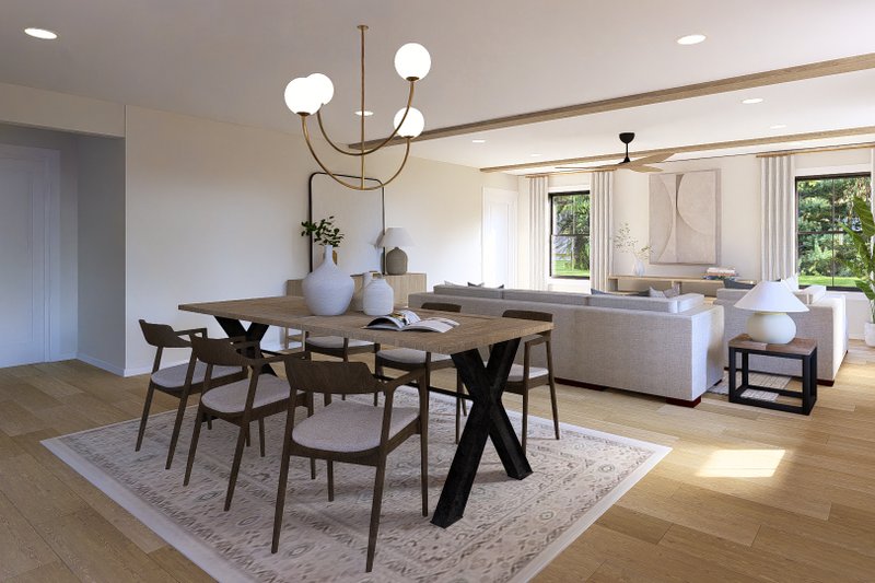 Dream House Plan - Interior - Dining Room for Barndominium House Plan #1064-338 - 4 bed, 2.5 bath