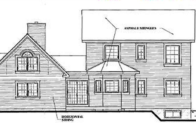 Home Plan - Exterior - Rear Elevation for Victorian House Plan #23-2017 - 4 bed, 3.5 bath
