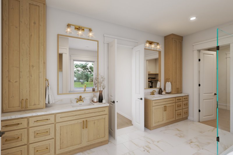 Dream House Plan - Interior - Master Bathroom 1 for Farmhouse House Plan #430-395 - 3 bed, 2.5 bath