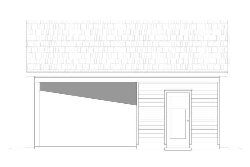 Dream House Plan - Exterior - Other Elevation 2 for Craftsman House Plan #932-656, 0.5 bath