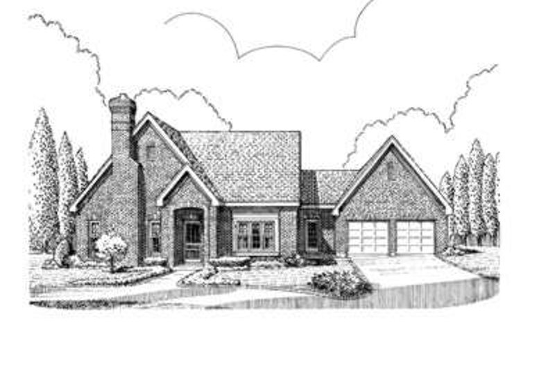 Architectural House Design - European Exterior - Front Elevation Plan #410-313