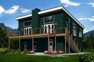 Modern Exterior - Front Elevation Plan #932-626
