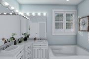 Farmhouse Style House Plan - 3 Beds 2 Baths 1555 Sq/Ft Plan #1060-104 