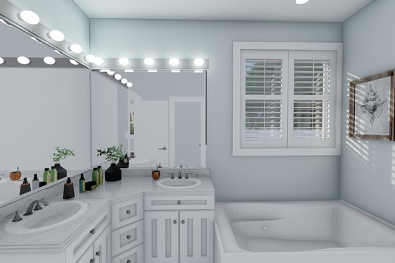 Interior - Master Bathroom 1 for Farmhouse House Plan #1060-104 - 3 bed, 2 bath