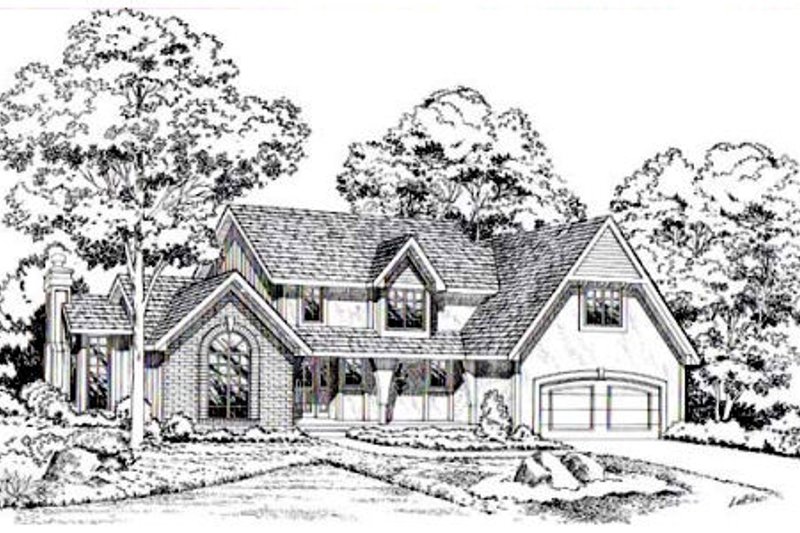 Exterior - Front Elevation 2 for Bungalow House Plan #312-797 - 3 bed, 2.5 bath