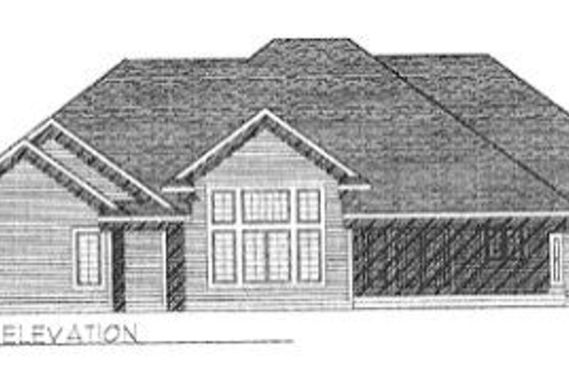 House Plan Design - Exterior - Rear Elevation for Traditional House Plan #70-411 - 4 bed, 2.5 bath