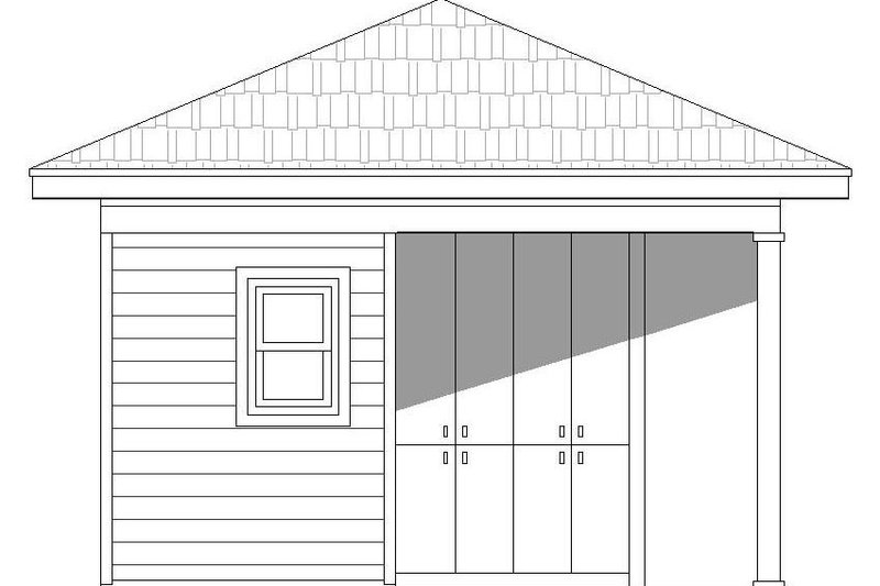 Home Plan - Exterior - Other Elevation for Country House Plan #932-154, 1 bath