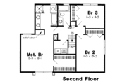 Traditional Style House Plan - 3 Beds 2.5 Baths 1816 Sq/Ft Plan #312-380 