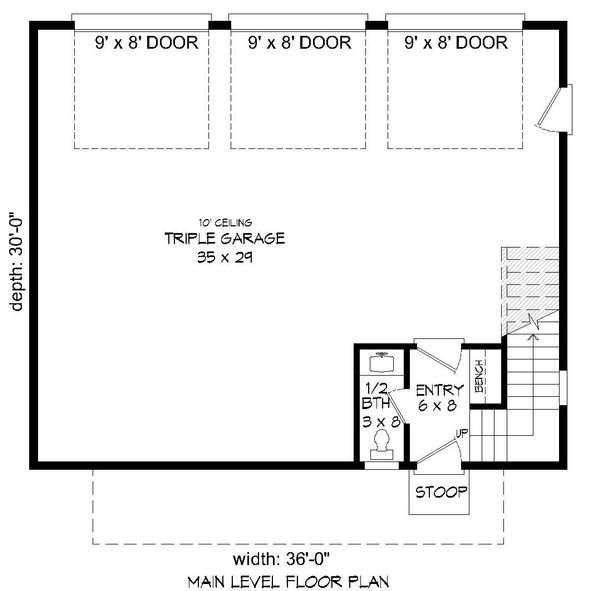 House Plan Design - Contemporary Floor Plan - Lower Floor Plan #932-149