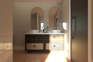 Interior - Master Bathroom for Modern House Plan #1064-310 - 6 bed, 5 bath