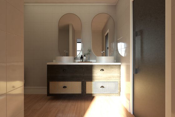 Interior - Master Bathroom for Modern House Plan #1064-310 - 6 bed, 5 bath