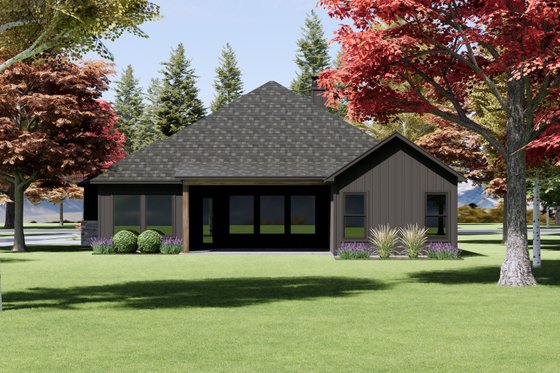 Exterior - Rear Elevation for Traditional House Plan #1096-87 - 4 bed, 3 bath