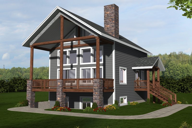 Bungalow Style House Plan - 3 Beds 3 Baths 2274 Sq/Ft Plan #117-697