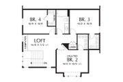 Craftsman Style House Plan - 4 Beds 2.5 Baths 2158 Sq/Ft Plan #48-644 