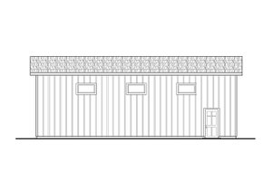 Exterior - Other Elevation for Traditional House Plan #124-1417, 0 bath