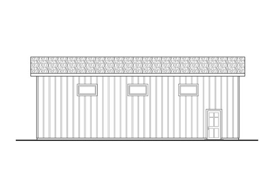 Exterior - Other Elevation for Traditional House Plan #124-1417, 0 bath