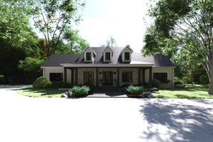 Exterior - Front Elevation 3 for Country House Plan #1094-20 - 3 bed, 4 bath